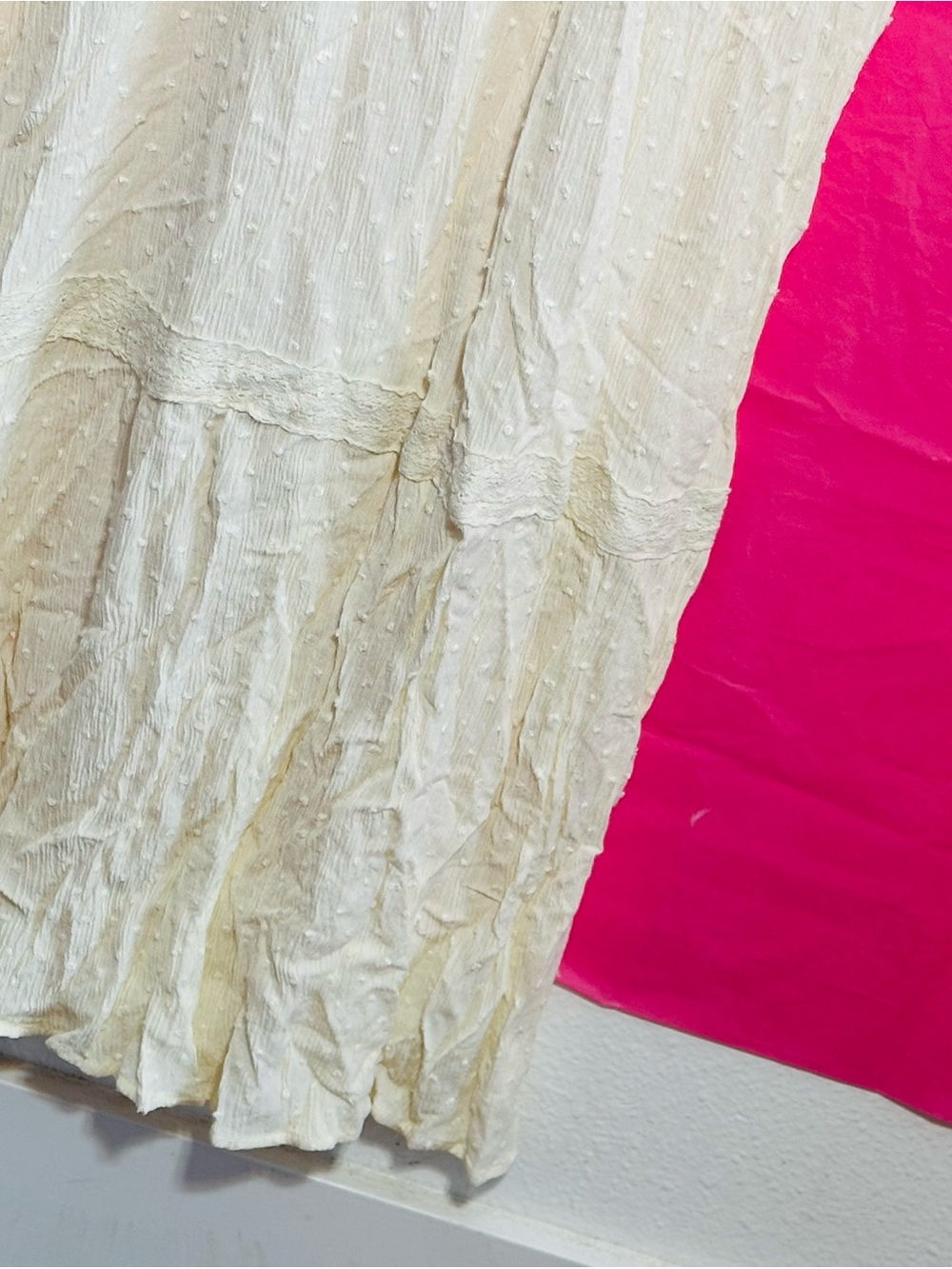 Knox Rose Cream Boho Maxi Dress with V-Neck and Ruffle Sleeves - Picture 10 of 15